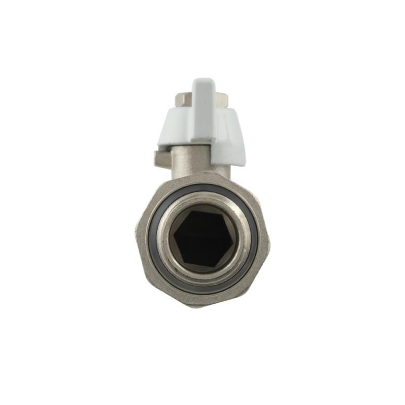 Крани серії White Raftec WHITE Кран кульовий з американкою DN15 (1/2) бм (з антипротечкою) WRB-1