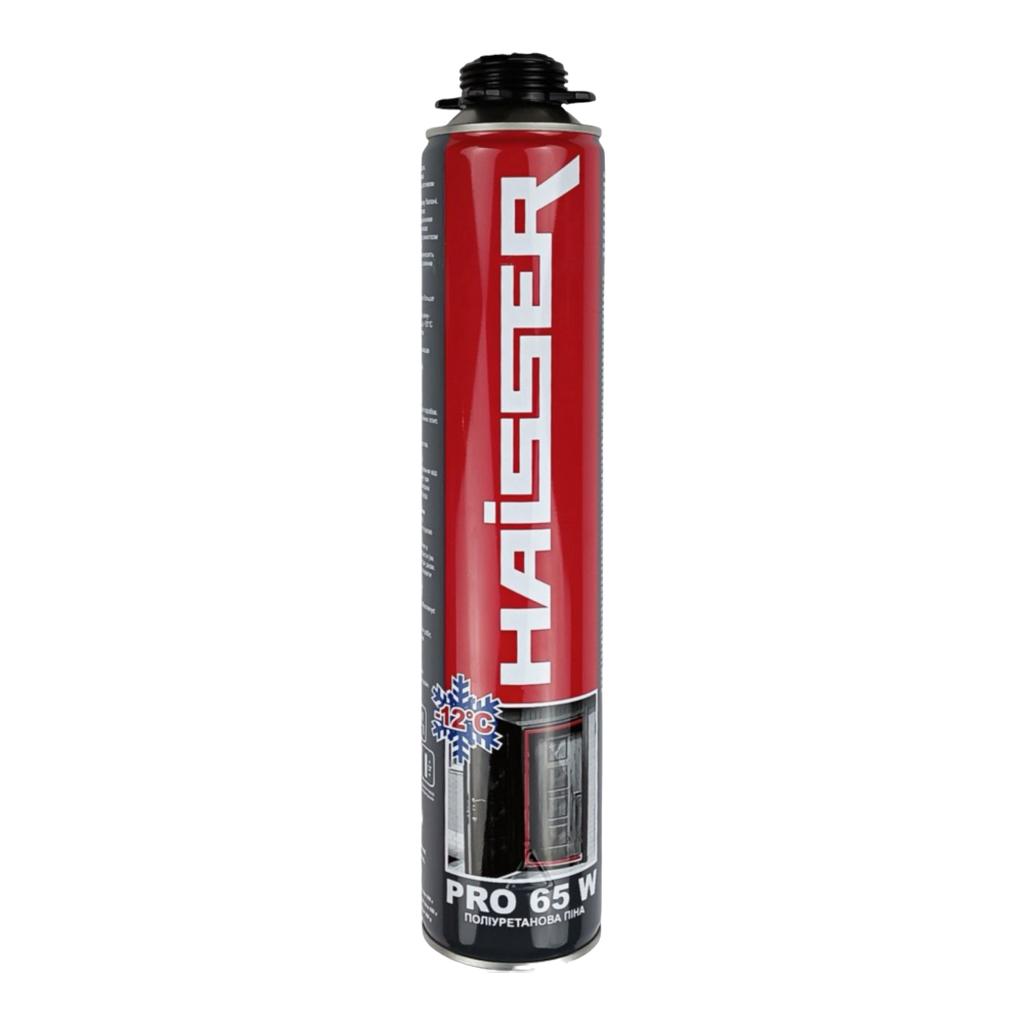 Піна монтажна Haisser PRO 65 W Піна монтажна професійна всесезонна 780 мл.