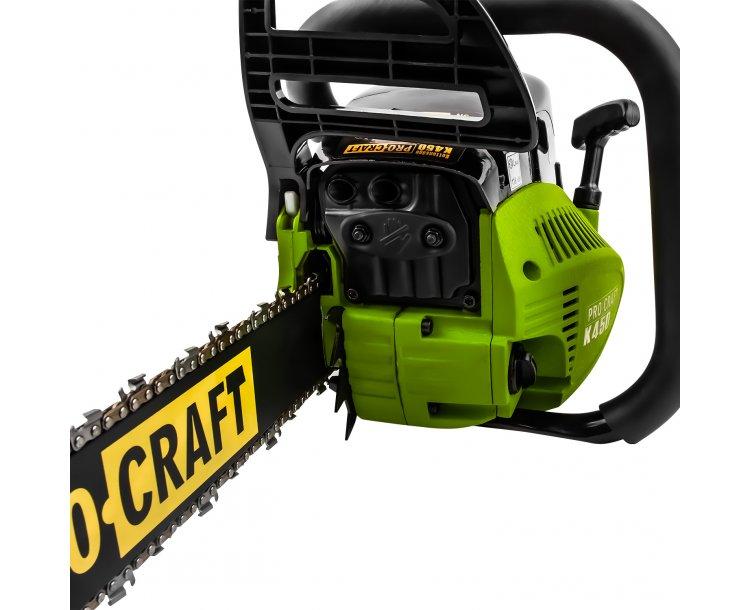 Пилы цепные бензиновые PROCRAFT Бензопила 2 шины,2 цепи K450