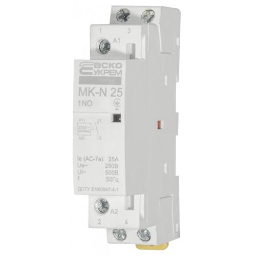 Модульні контактори АСКО Модульний контактор MK-N 1P 25A 1NO 220V