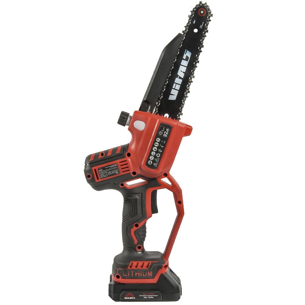Пилки ланцюгові акумуляторні VITALS AKZ 1820-2n Kit+ Пила ланцюгова аккум. 18V ( АКБ 2*2Ah та ЗП + кейс)