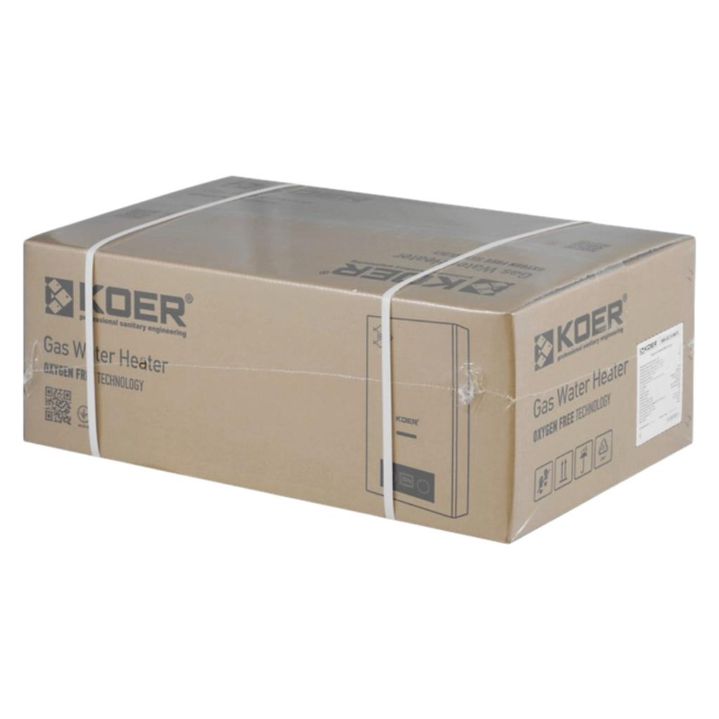 Газові колонки KOER KWH.G0110 Газова колонка димохідна 10л. BLACK 180*340*590мм. (KR5554)