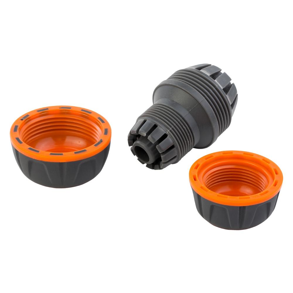 Комплектуючі для поливу FLORA Муфта ремонтна для шланга 1/2×3/4 (ABS+TPR) 5015664