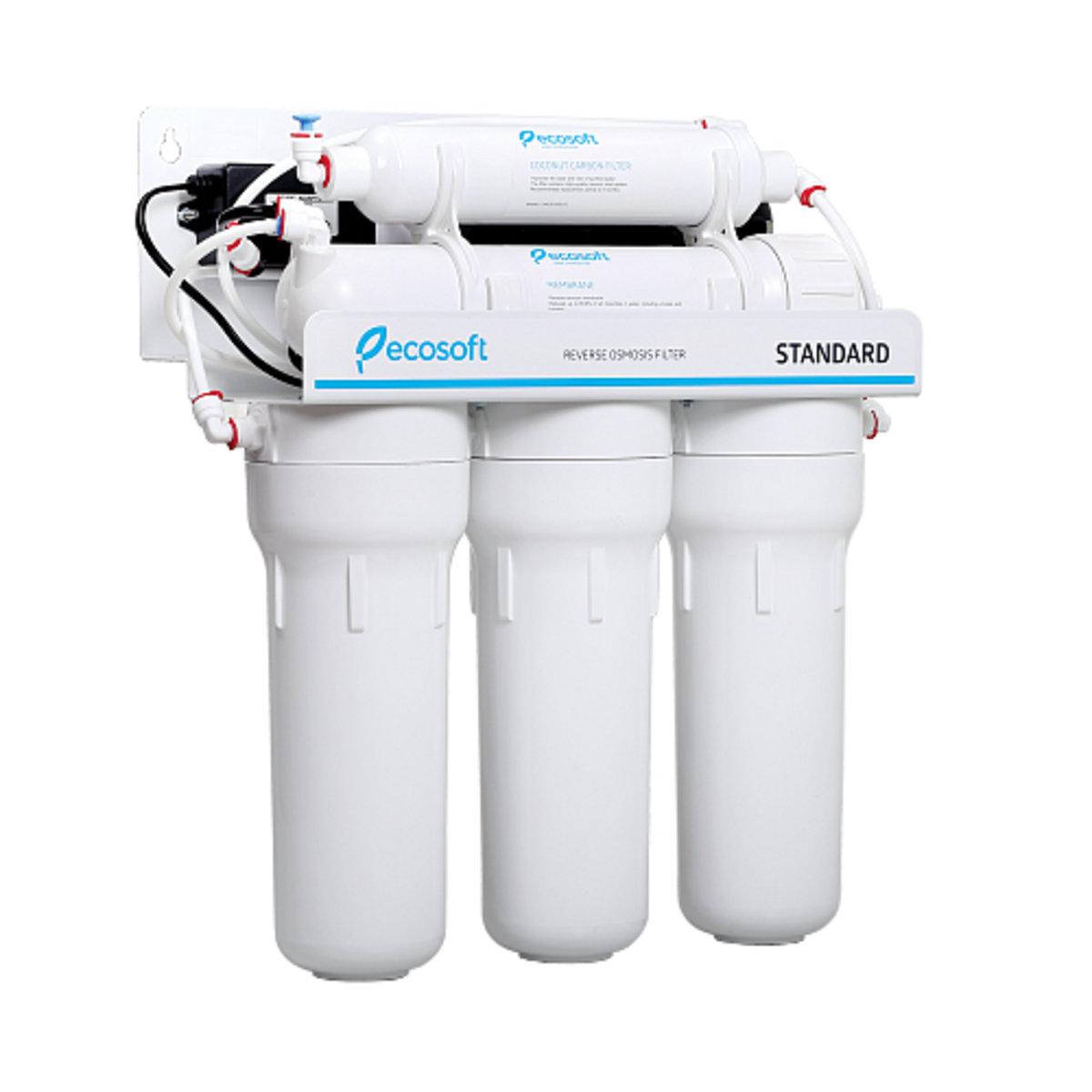 Системы очистки воды  Ecosoft Standard  MO550PECOSTD Система зворотного осмосу з помпою
