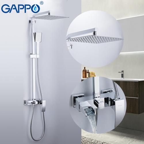 Душевые системы GAPPO G2407-20 (JACOB) душ. система лат.корпус 3х функ. Ø35