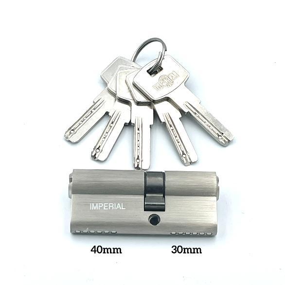 Циліндри IMPERIAL Циліндр ключ-ключ 40*30 (нікель) ZC 70 40/30 SN