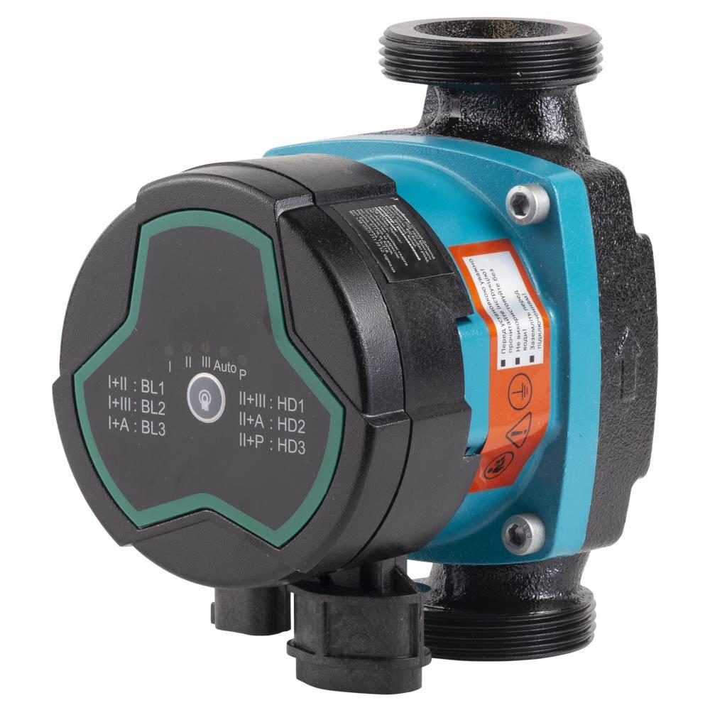 ЦИРКУЛЯЦІЙНІ НАСОСИ AQUATICA GPA25-8/130 III Насос циркуляційний енергозберігаючий 5-60Вт Hmax 8м Qmax 63л/хв Ø1½ 130мм + гайки Ø1 774062