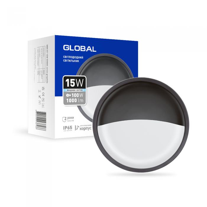 LED-Светильники (накладные) GLOBAL LED-Светильник 15W 5000K IP65 1-GBH-07-1550-C