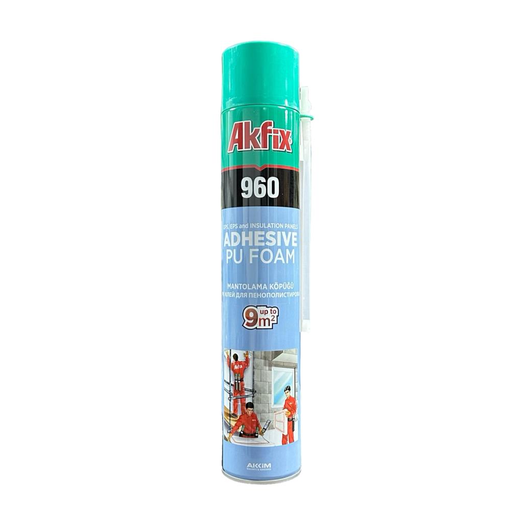 Піна монтажна AKFIX 960 Клей-піна монтажна професійна 800мл./850г.