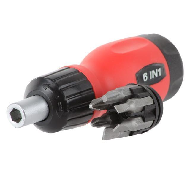 Викрутки INTERTOOL Викрутка реверсивна з комплектом насадок 6 од. VT-1009