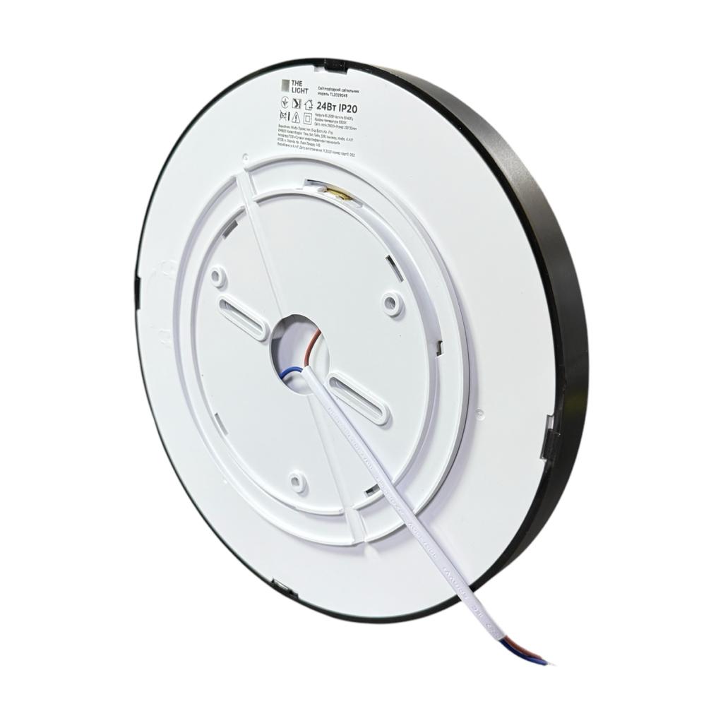 LED-Світильники (накладні) The Light LED-Светильник накладний 24W 5000K 2160Lm (коло) ЧОРНИЙ TL2029245