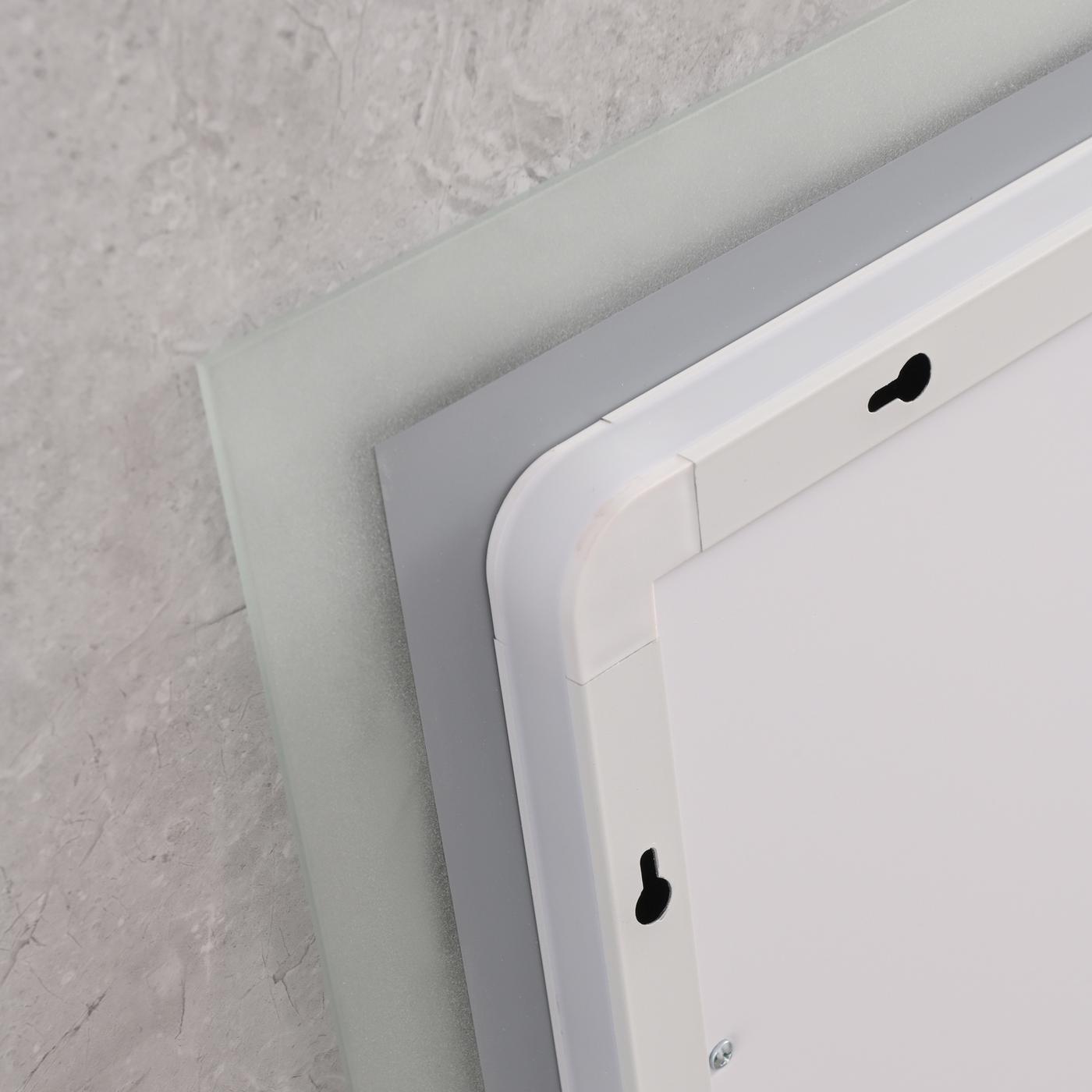  Дзеркала з підсвічуванням MIXXUS FLAT MR04-100x80 Дзеркало (LED Touch, Anti-fog, димер, регулюванням яскравості, годинник) (MI6927)