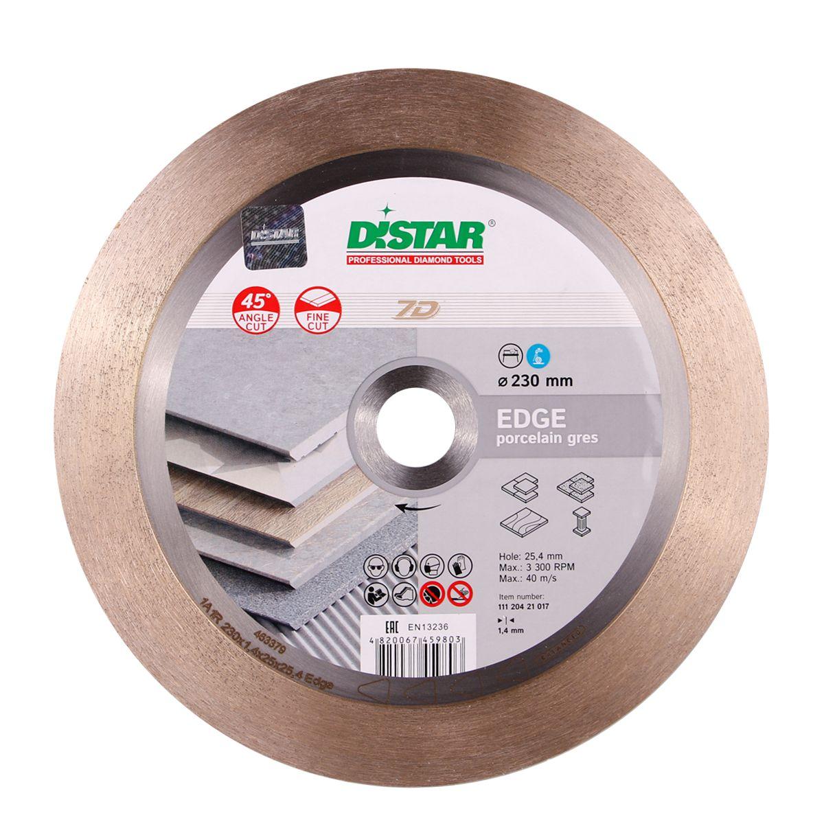 Диски алмазные DISTAR 1A1R EDGE Диск алмазный 230x1,4/1/1,6x25x25,4мм. 11120421017