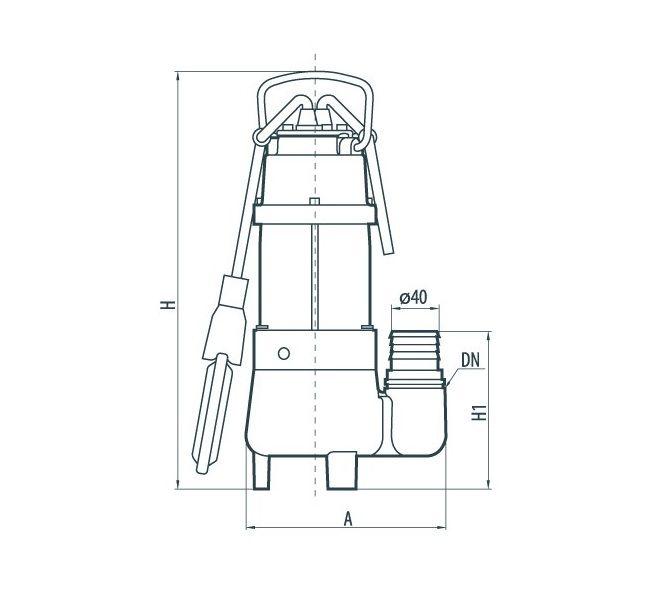 ФЕКАЛЬНІ НАСОСИ Sprut Насос дренажно-фекальний V180F