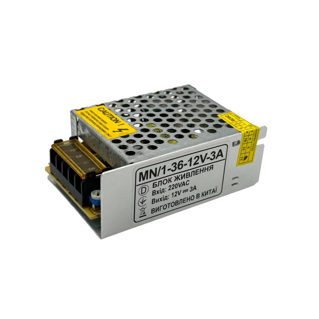 Блоки питания 12V Блок питания 36W 12V IP20 85*58*37мм. MN-36-12V-3A
