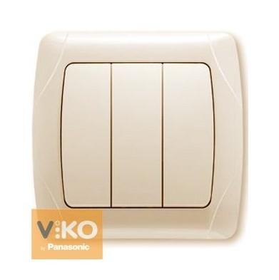 CARMEN (кремова) VIKO CARMEN Вимикач внутрішній 3-й (кремовий) 90562068