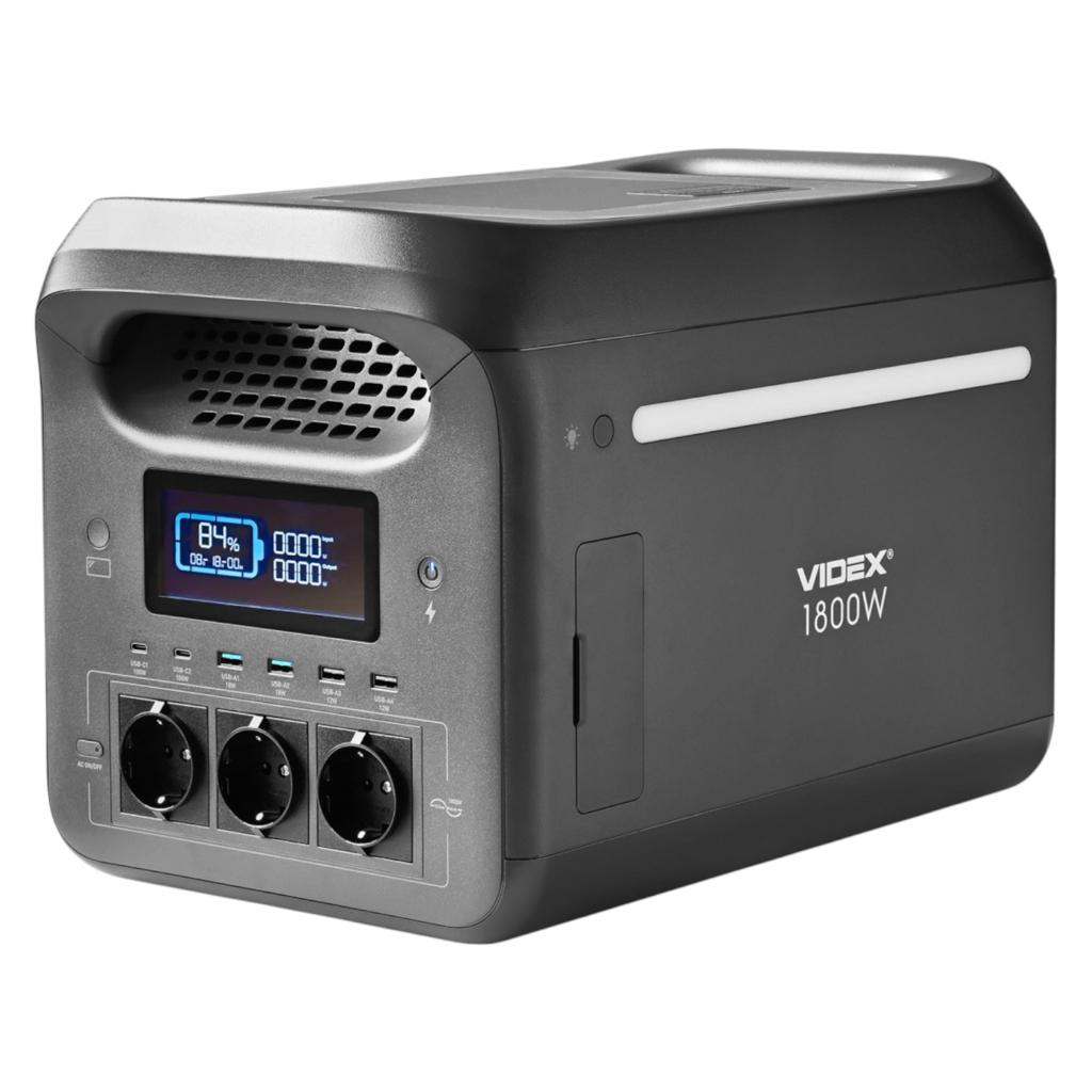 Портативні зарядні станції VIDEX OASIS 1800W Портативна зарядна станція 220В 1800Вт. (1229Вт-год) VPS-SG1-1KW8
