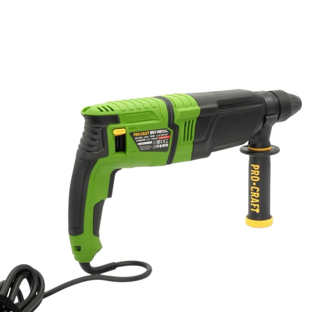 Перфоратори (електричні) PROCRAFT Перфоратор прямий 3,2Дж. 900Вт. SDS PLUS BH1100