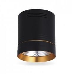Акцентные светильники  Feron LED-Светильник акцентный COB 18W 4000K (черный+золото) AL542