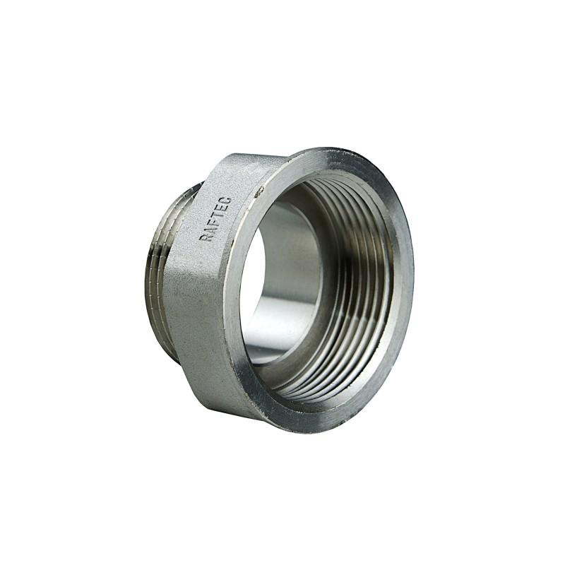 Фитинги резьбовые никелированные Nickel Raftec Переходник 25Вх15Н (1В-1/2Н) никель P0301