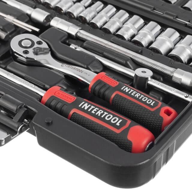 Наборы инструментов INTERTOOL Набор инструментов 46 ед. STORM, 1/4, Сr-V ET-8046