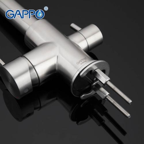 Смесители для кухни GAPPO G4399 (SUTENRESU-KO) Смеситель для кухни под фильтр  из нерж. стали