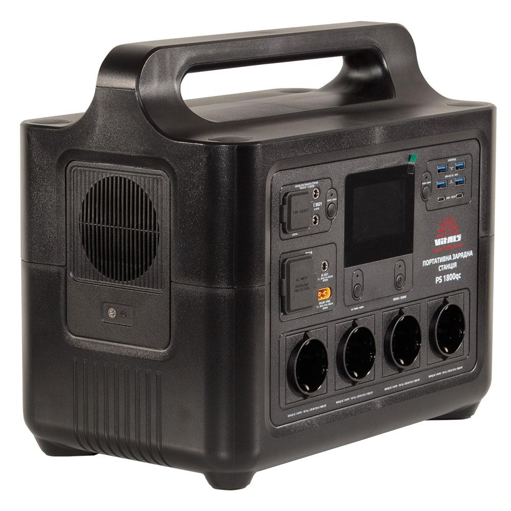 Портативные зарядные станции VITALS Professional PS 1800qc Портативная зарядная станция 220В 1800Вт. (1536Вт-год) LiFePO4