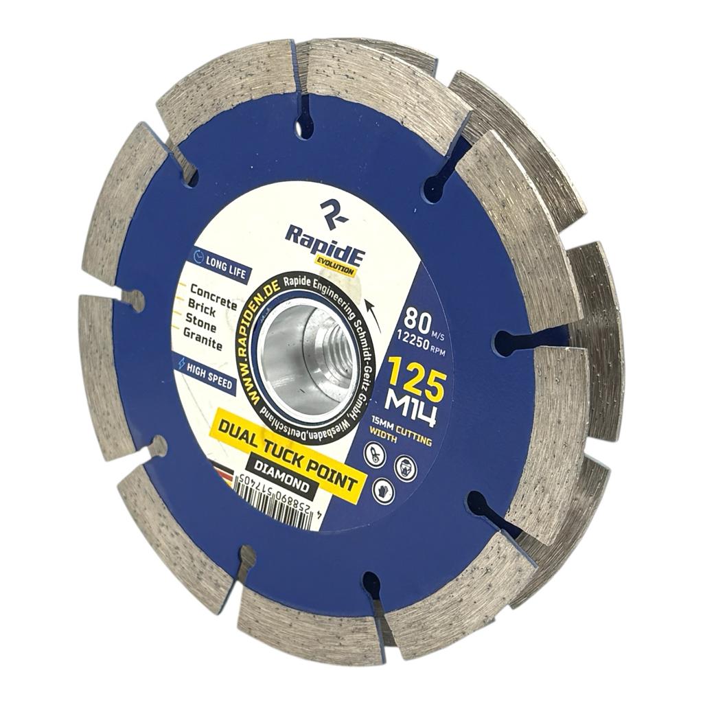 Диски алмазные RAPIDE DUAL TUCK POINT Диск алмазный для нарезки штроб 15мм. Ø125мм. M14 R1740 RAHФ-00002842