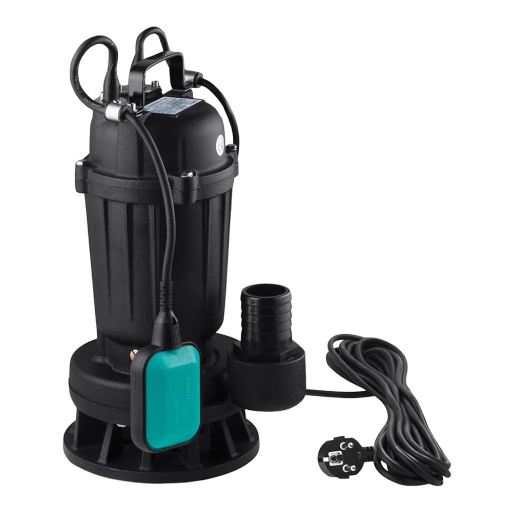 ФЕКАЛЬНЫЕ НАСОСЫ PUMPMAN Насос дренажно-фекальний Нmax 14м., Qmax 18 куб.м, 750 Вт (чавун) WQD5-15-0.75A