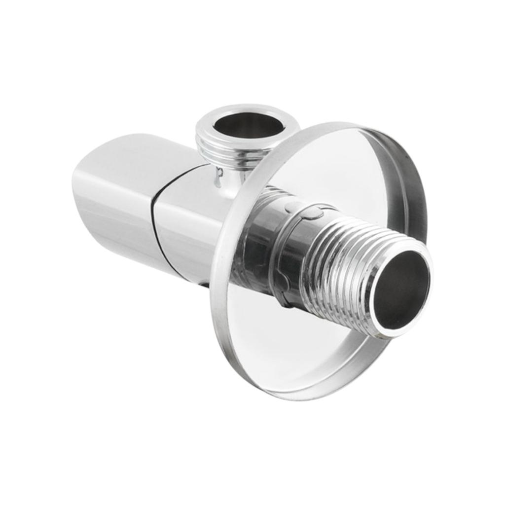 Краны серии Silver Raftec Кран угловой приборный с керамическим запорным. элементом 1/2х 1/2 Relo Silver VKE80101
