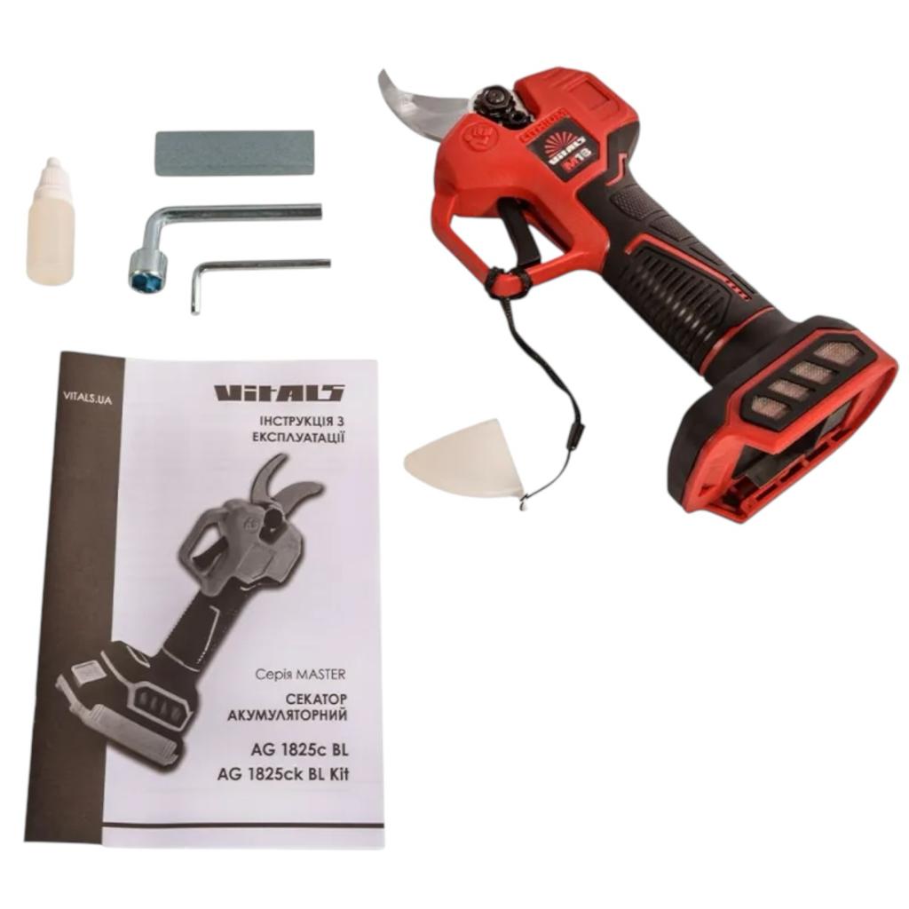 Секатори акумуляторні VITALS Master AG 1825c BL М18 Секатор акумуляторний безщітковий (без АКБ та ЗП)