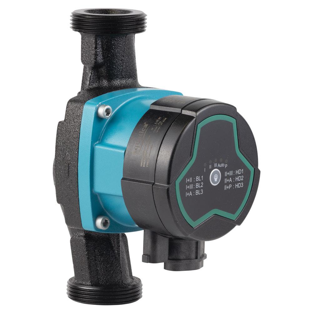 ЦИРКУЛЯЦІЙНІ НАСОСИ AQUATICA GPA25-4/180 III Насос циркуляційний енергозберігаючий 5-25Вт Hmax 4м Qmax 47л/хв Ø1½ 180мм + гайки Ø1 774043