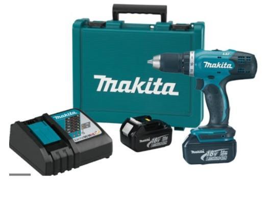 Шуруповёрты аккумуляторные Makita Шуруповёрт аккум. LXT,42/27 Нм., 3Ач*2шт., DC18RC, ,(быстр.заряд.),(кейс.) DDF453RFE