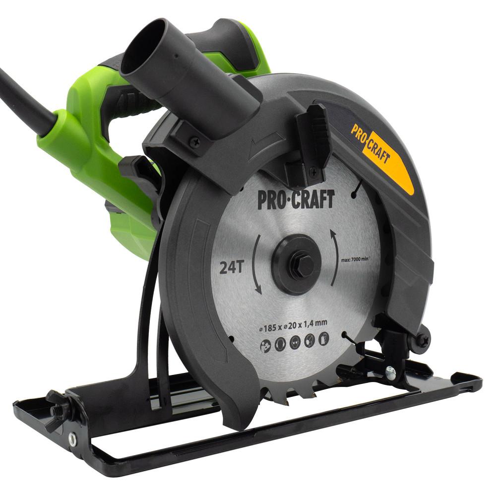 Пилки дискові (електричні) PROCRAFT Пила дискова Ø185мм. 1400Вт. KR1400