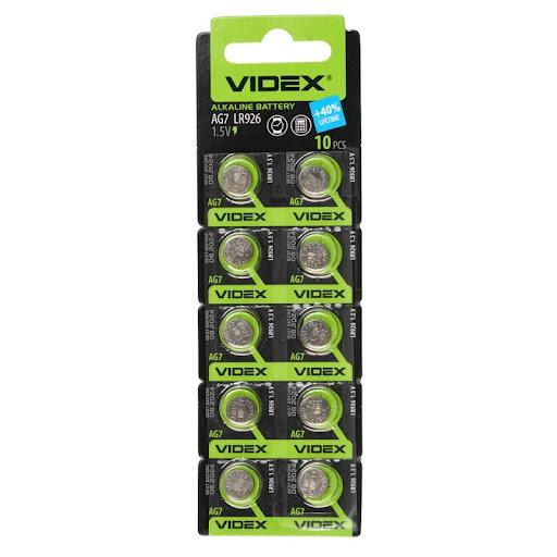 Батарейки VIDEX 1,5V AG7/LR926