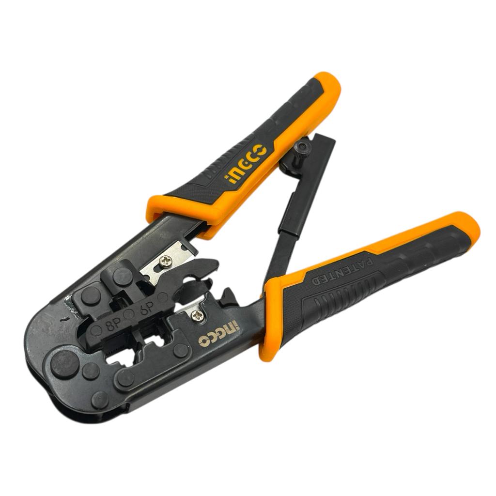 Кліщі INGCO HMPCN2468R Кліщі для обтиску телекомунікаційних конекторів 4P, 6P, 8P