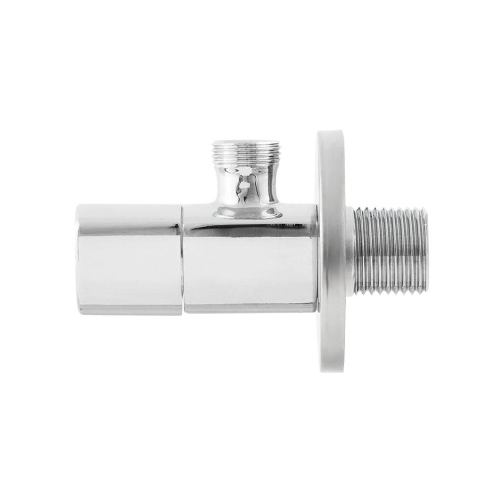 Краны серии Silver Raftec Кран угловой приборный с керамическим запорным. элементом 1/2х 3/8 Relo Silver VKE801005N