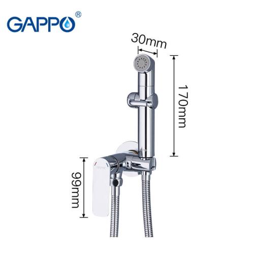 Смесители для душа (гигиенические) GAPPO G7248-1 (NOAR) Душ гигиен. встроенный однорыч. лат. корпус Ø35
