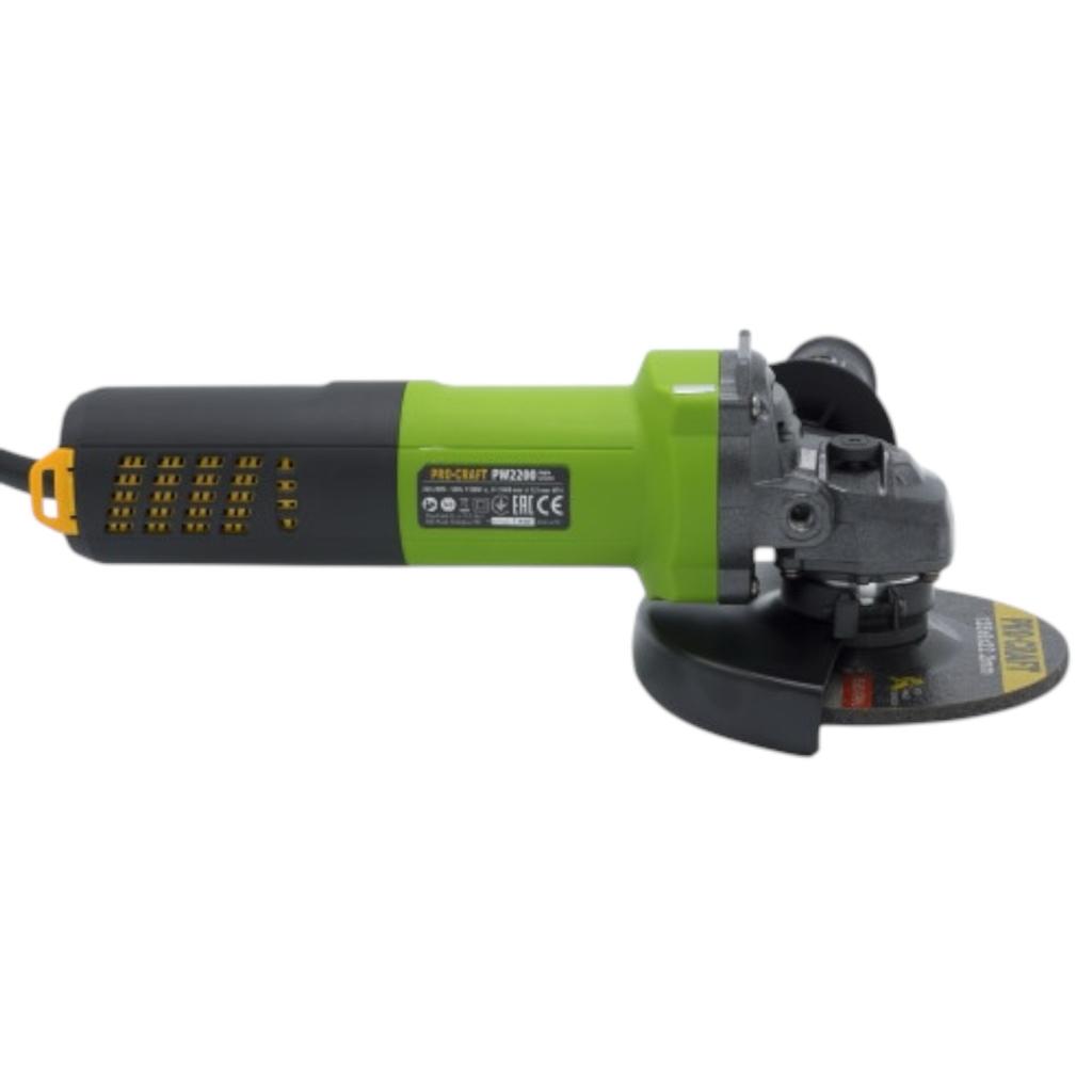 УШМ (электрические) PROCRAFT УШМ 125мм 1100W (безщеточная) PW2200