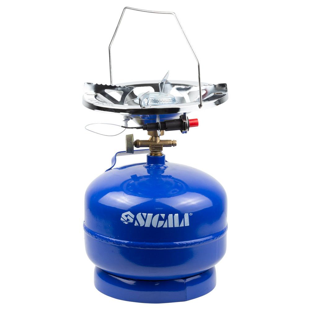 Газовые комплекты (кемпинговые) SIGMA Комплект газовый кемпинг с пьезоподжигом Comfort 5л. 2903111
