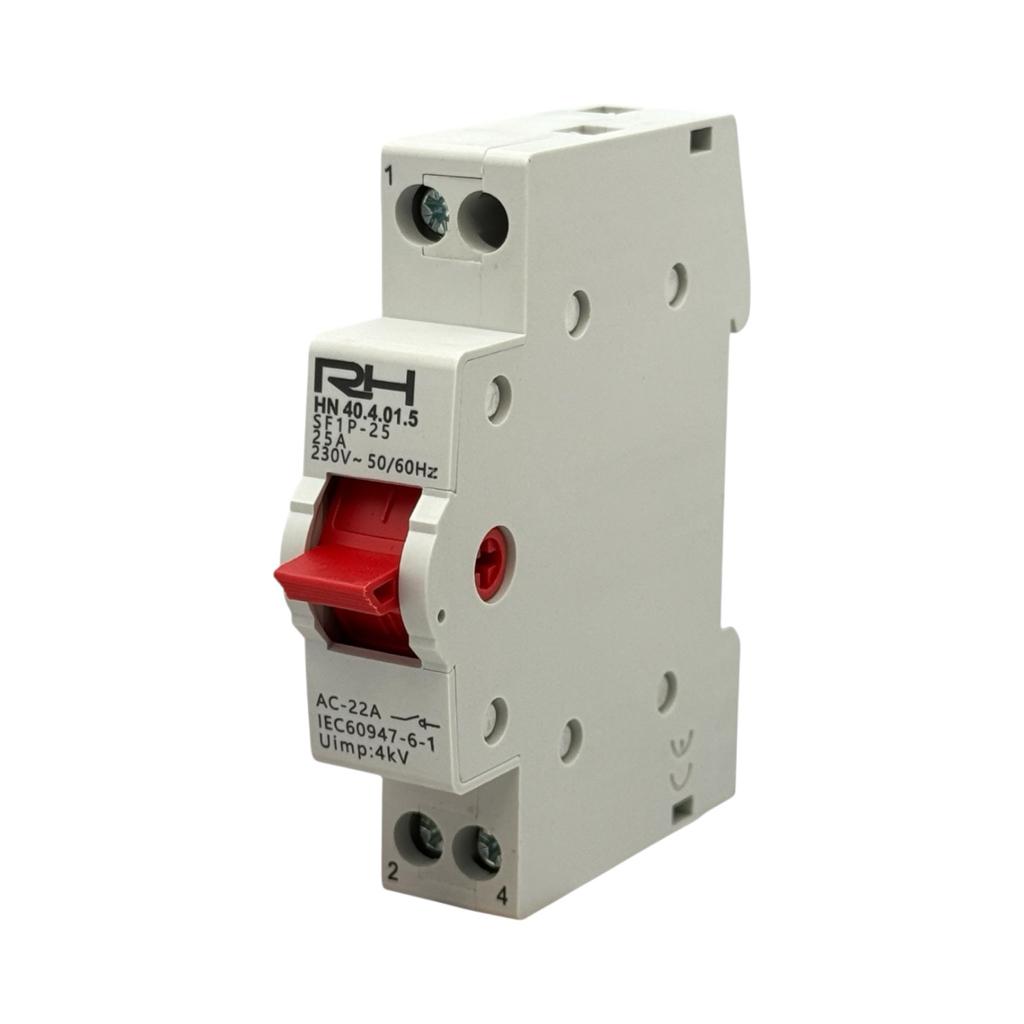 Переключатели I-0-II RightHausen Перемикач I-0-II 1P 25A HN-404015