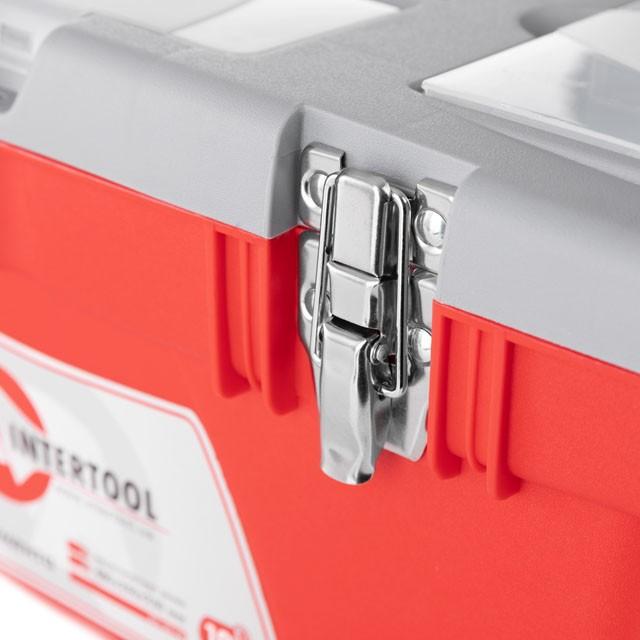 Ящики під інструмент INTERTOOL Ящик для інструментів із металевими замками 18 480x250x230 мм BX-0518