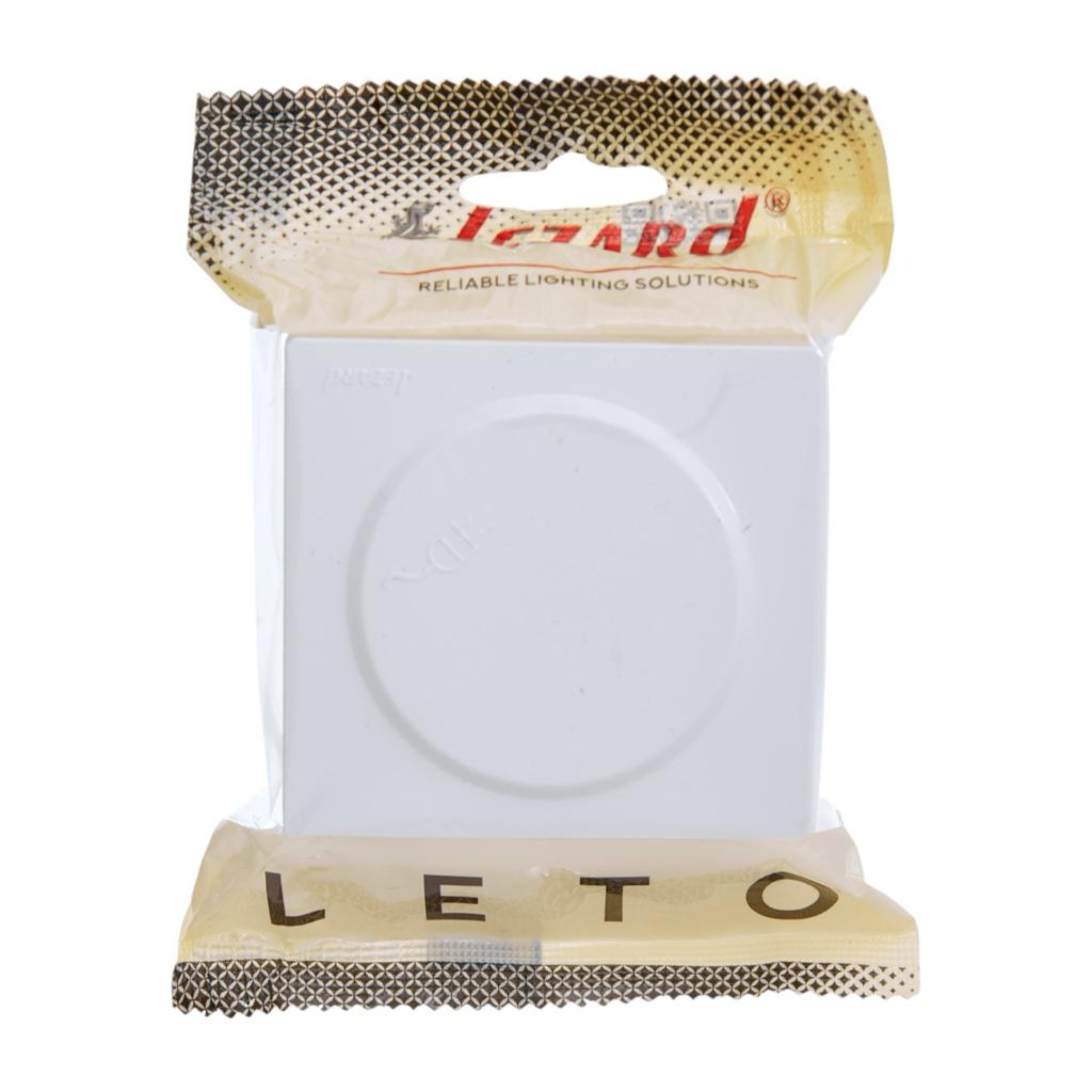 LETO (белая) Lezard LETO Розетка наружная 1-я с/с с крышкой (белая) 752-0200-123B