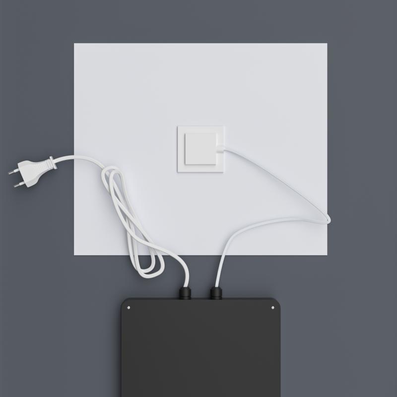  Дзеркала з підсвічуванням MIXXUS Premium BEVEL MA02-90x65-REVERSE Дзеркало (LED Touch, Anti-fog, димер (3-6,5kK)) (MP6641)