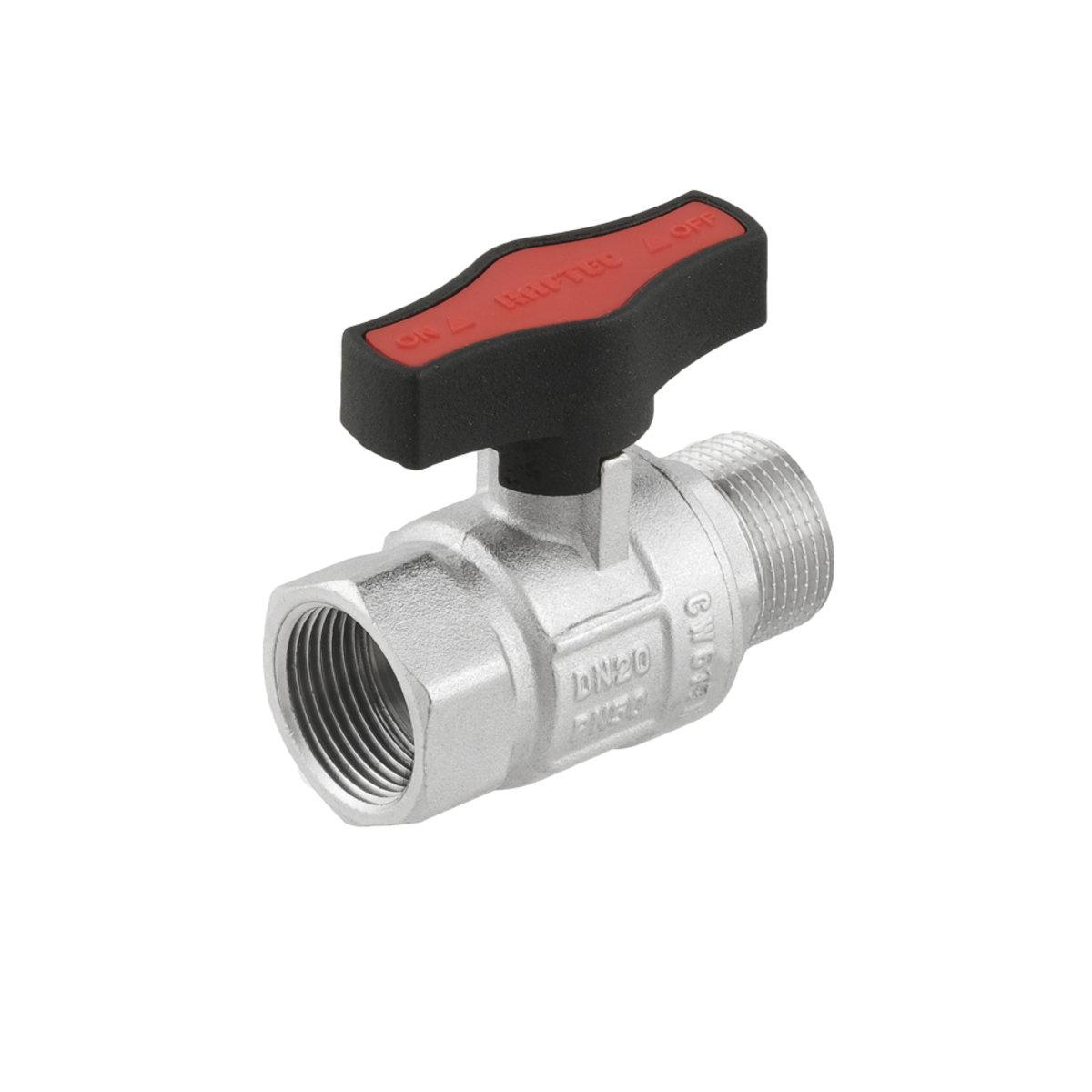Краны серии Gold Raftec GOLD Кран шаровой DN20 PN50 (3/4) В/С черная бабочка GRDV02