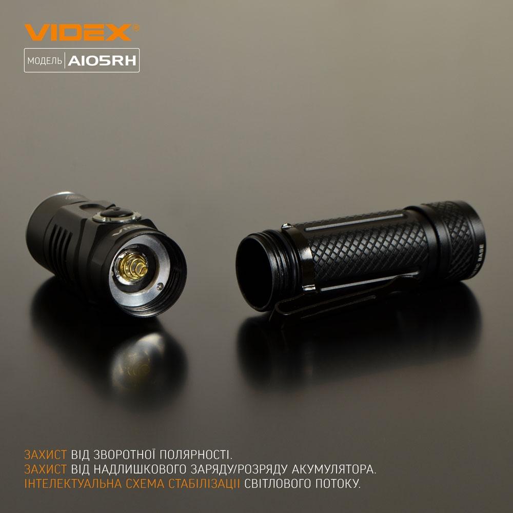 Ліхтарі ручні VIDEX Портативний світлодіодний ліхтарик 1200Lm 5000K VLF-A105RH