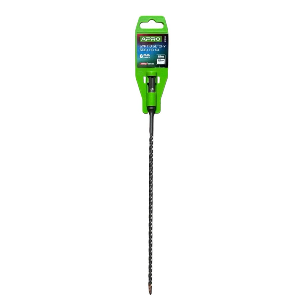 Буры APRO PRO SERIES Бур по бетону SDS PLUS HQ S4 Ø6x310мм 815146