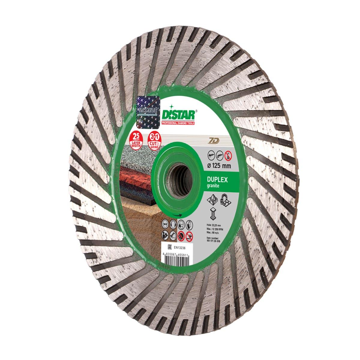 Диски алмазні DISTAR TURBO DUPLEX Диск алмазний 125x2,8x8/25x22,23/M14F 10117126010
