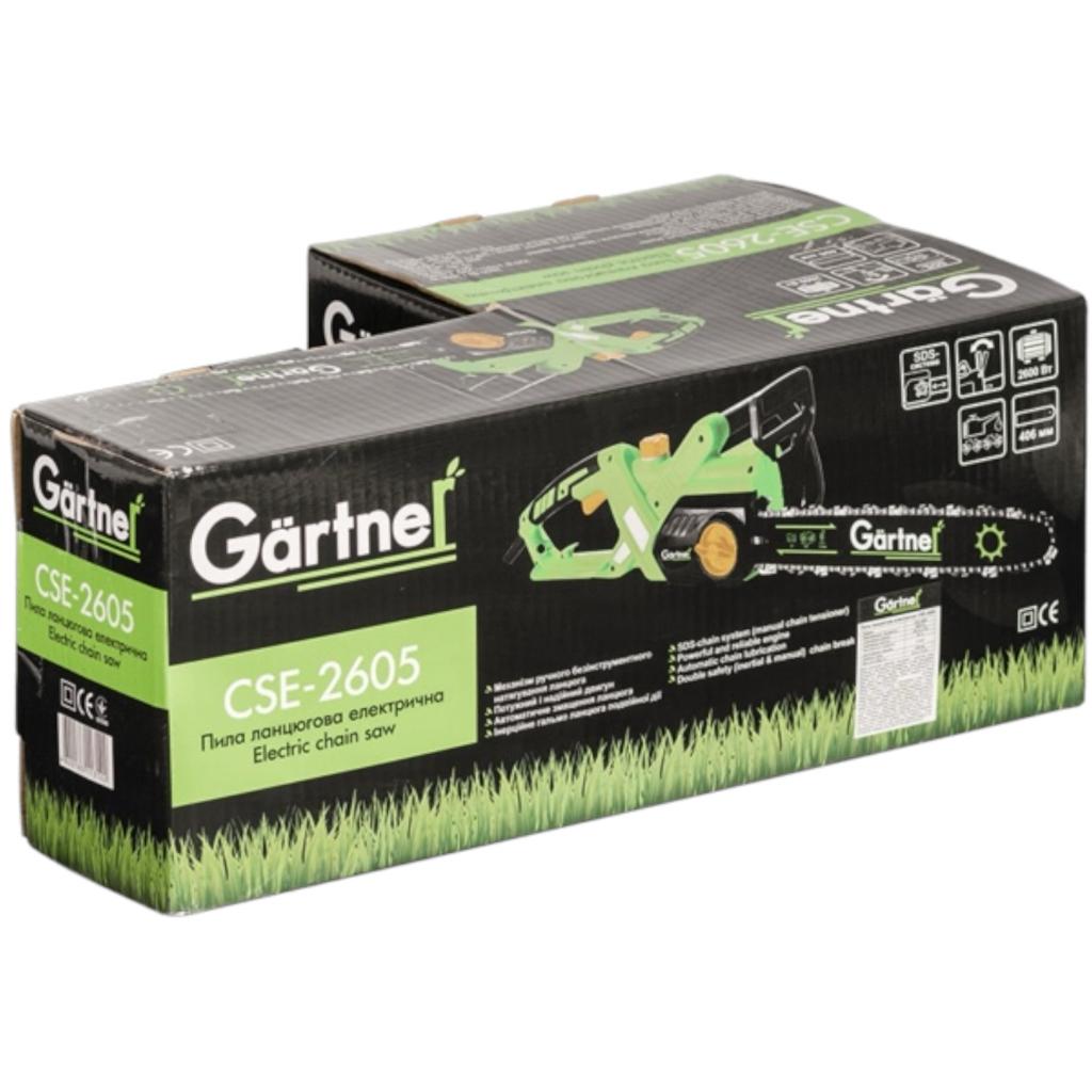 Пилы цепные электрические GARTNER Пила цепная электрическая боковая 2600W CSE-2605