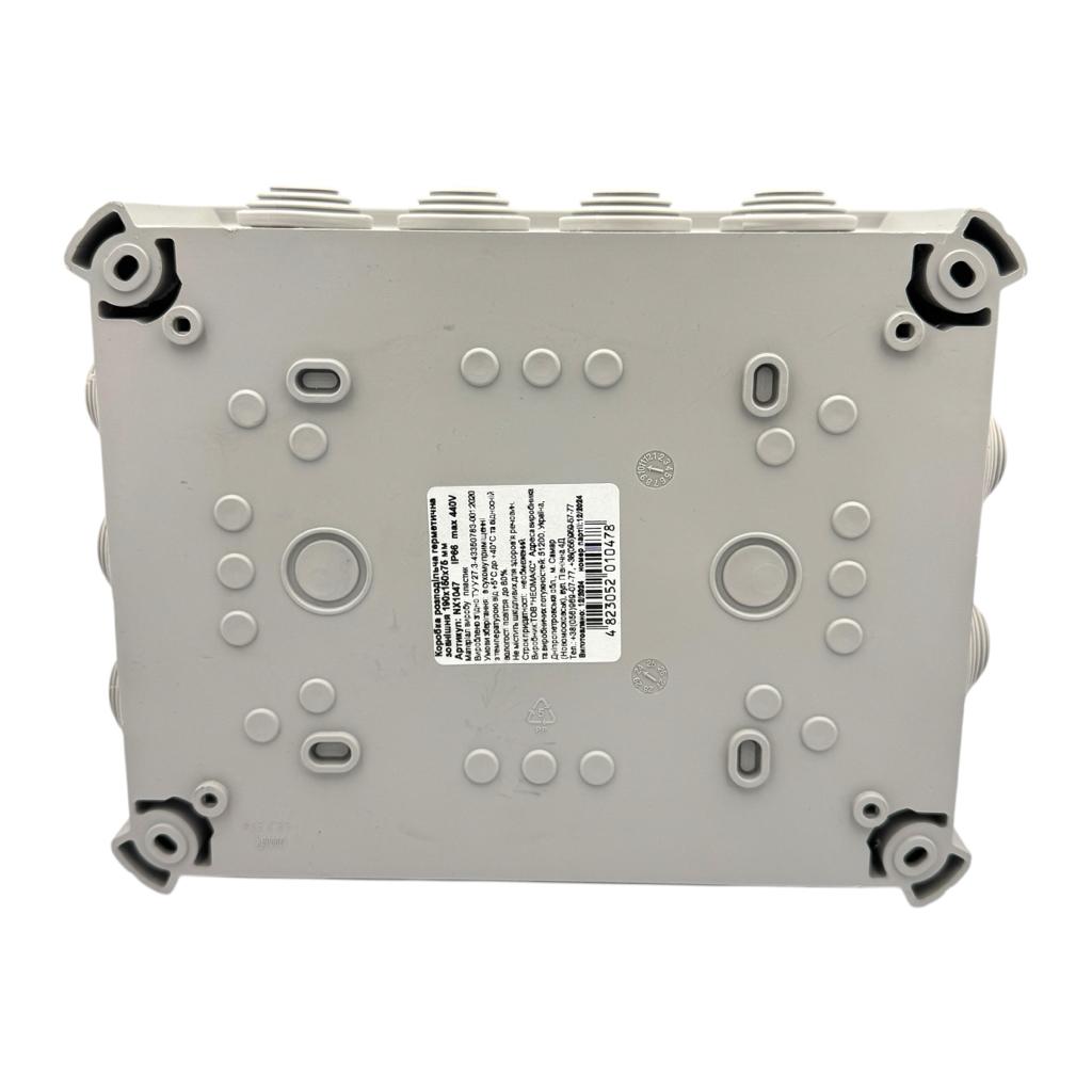 Распределительные коробки NEOMAX Распределительная коробка наружная IP66 190*150*75мм. Серая (без клемм) NX1047